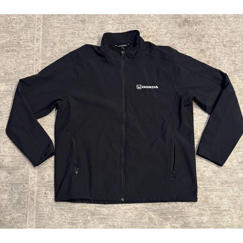 Port Authority Honda Embroidered Black Softshell Fleece Lined Jacket 2XL